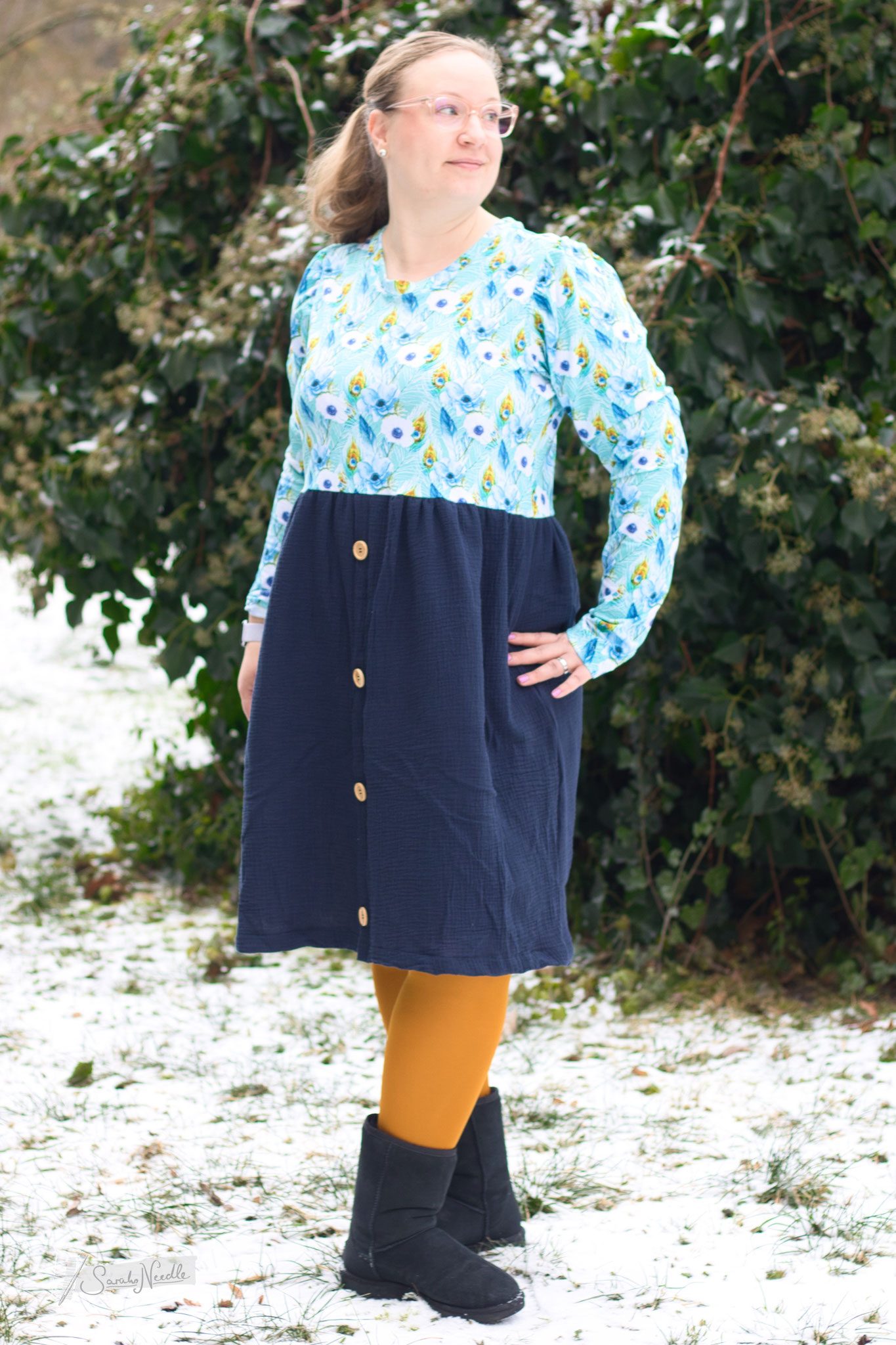 Ladies Button Dress