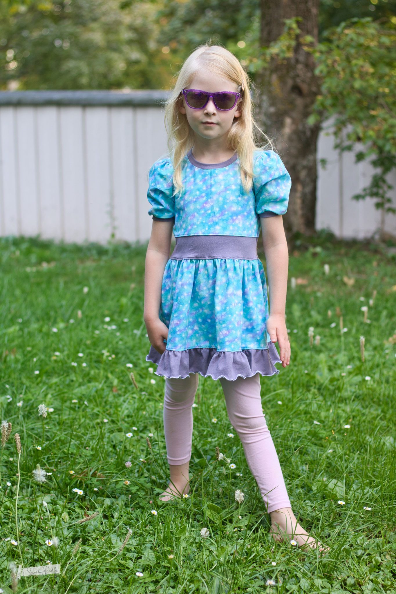 Kleid Annie von Rosalieb und Wildblau.